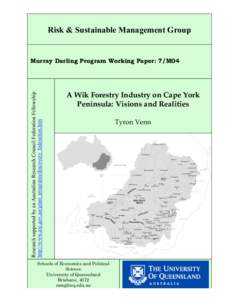 Indigenous peoples of Australia / Aurukun /  Queensland / Shire of Aurukun / Wik Peoples v Queensland / Wik peoples / Cape York Peninsula / Archer River / Terra nullius / Forestry / Far North Queensland / Geography of Australia / Law