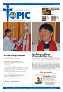 A section of the Anglican Journal  MARCH 2012 IN THIS ISSUE  Lenten Disciplines