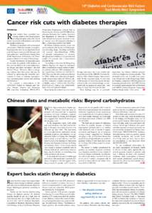 06 06 14th Diabetes and Cardiovascular Risk Factors East Meets West Symposium November 2012