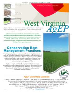 West Virginia Agricultural Enhancement Program (AgEP)  FINANCIAL REPORT[removed]ISSUE 3  VOLUME 3