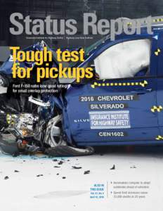 Status Report Insurance Institute for Highway Safety | Highway Loss Data Institute  Tough test