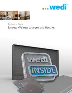 Technical Data  Sanoasa Wellness Loungers and Benches Technical Data wedi® Sanoasa