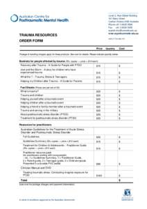 Anxiety disorders / Stress / Traumatology / Posttraumatic stress disorder / Psychological trauma / Acute stress reaction / Prolonged exposure therapy / Medicine / Psychiatry / Abnormal psychology