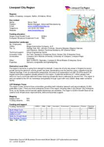 Economic development / Foreign direct investment / Liverpool City Region / Urban Enterprise Zone / Globalization