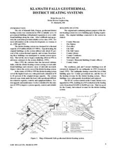 Klamath Falls Geothermal District Heating Systems