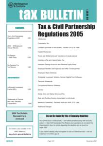 Tax Bulletin issue 80 - December 2005