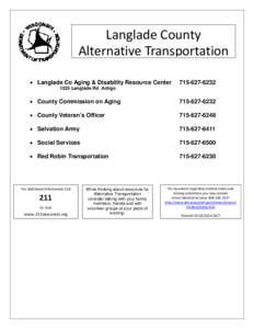 Langlade County Alternative Transportation