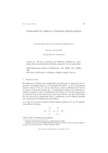 41  Documenta Math. Comparison of Abelian Categories Recollements