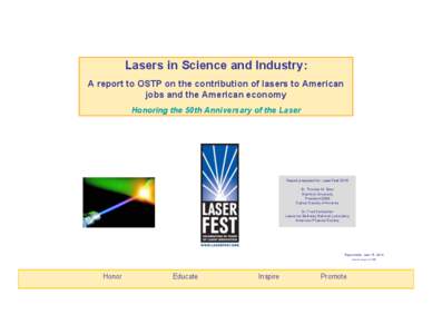 Photonics / Directed-energy weapons / Acronyms / Laser / Fiber laser / Blue laser / Ruby laser / Ion laser / Excimer laser / Optics / Optoelectronics / Light