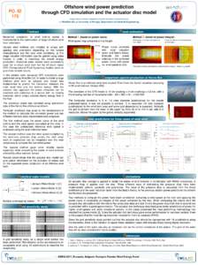 Offshore wind power prediction through CFD simulation and the actuator disc model PO. ID 175