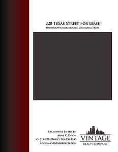 Shreveport /  Louisiana / Regions Tower / Leasing / Business / Geography of the United States / Louisiana / Louisiana African American Heritage Trail / Shreveport – Bossier City metropolitan area