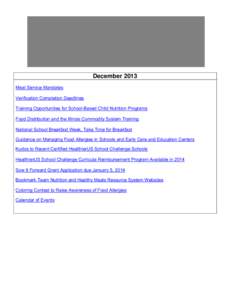 The Outlook Newsletter - December 2013