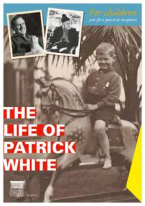 Nationality / Manoly Lascaris / Alfred Nobel / Pat White / The Hanging Garden / Nobel Prize / Saint Patrick / X / Mad Hatter / Literature / Culture / Patrick White