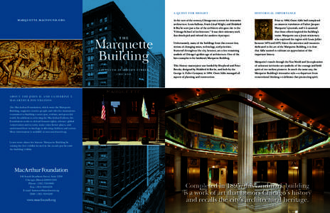 Louis Sullivan / Architecture / Architectural history / Chicago school / Marquette Building / Illinois
