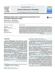 Journal of Research in Personality–36  Contents lists available at ScienceDirect Journal of Research in Personality journal homepage: www.elsevier.com/locate/jrp