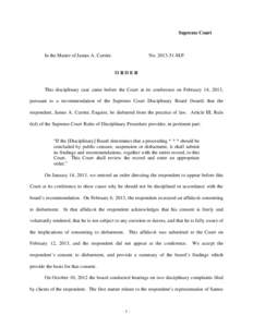 Abuse of the legal system / Disbarment / Interest on Lawyer Trust Accounts / Supreme Court of the United States / Law / Practice of law / Legal ethics