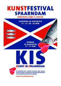 kunstfestival  835 KIS A6 flyer.indd 1 spaarndam kunstroute langs 21 locaties