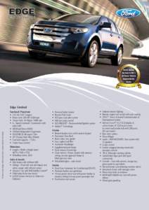 EDGE Can You Feel It ? Rated among the best in 2011 JD Power Vehicle