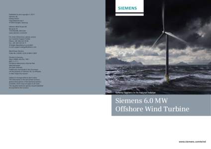 Published by and copyright © 2011: Siemens AG Energy Sector