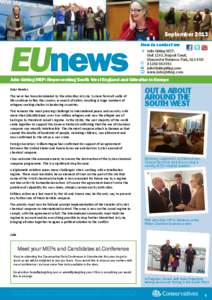 September[removed]EUnews How to contact me Julie Girling MEP,