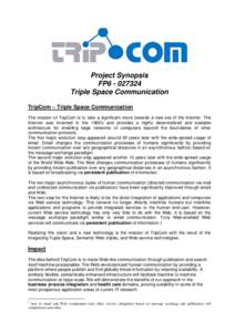 Microsoft Word - TripCom synopsis June-06.doc