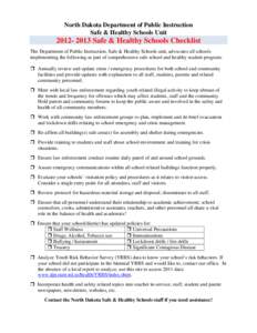 Microsoft Word - Safe  Healthy Schools Checklist for new Administrators.docx