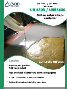 URUR 5863 becomes Casting polyurethane elastomer