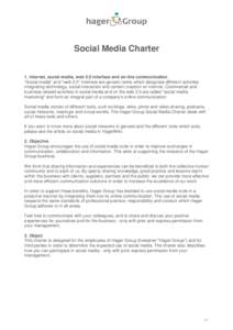 Hager Group Social Media Charter