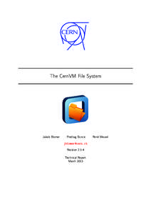 The CernVM File System  Jakob Blomer Predrag Buncic 