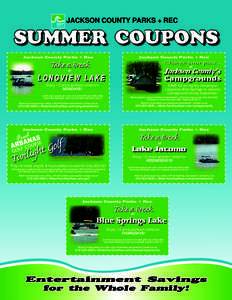 JACKSON COUNTY PARKS + REC  SUMMER COUPONS Jackson County Parks + Rec  Jackson County Parks + Rec