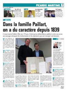 PICARDIE MARITIME 7 JEUDI 17 AVRIL 2014 COURRIER PICARD ABBEVILLOIS  Du rififi à la