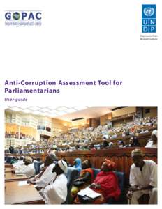 Empowered lives Resilient nations Anti-Corruption Assessment Tool for Parliamentarians User guide