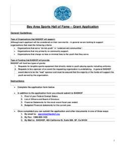 Microsoft Word - Bay Area Sports Hall of Fame 2016 Grant Application  Form.docx