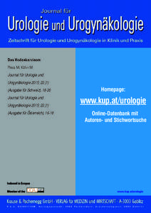 Das Hodenkarzinom Pless M, Kälin M Journal für Urologie und Urogynäkologie 2015; Homepage: