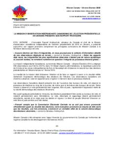 Microsoft Word - Press release FRENCH.doc