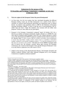 Financial system / Tick size / Algorithmic trading / Bid–offer spread / Market depth / Order / Commodity tick / Markets in Financial Instruments Directive / Market liquidity / Financial markets / Financial economics / Finance