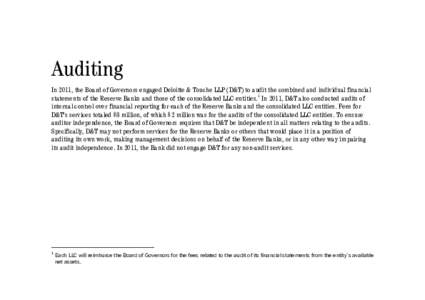 Business / Auditor independence / Audit / Financial audit / AICPA Statements of Position / Auditing / Accountancy / Risk