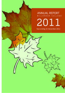 ANNUAL REPORT BILLANOOK COLLEGE  2011