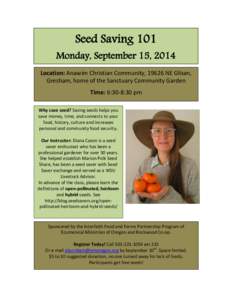 Seed saving / Hybrid seed / Open pollination / Seed / Plant reproduction / Seeds / Pollination