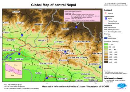 28°N  Global Map of central Nepal KASKI