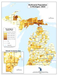 Multiracial Population in Michigan: 2010 KEWEENAW HOUGHTON