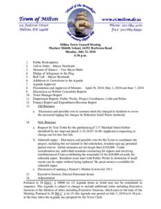 Local government / Agenda / Parliamentary procedure / Town council / Government / Meetings / Local government in New Hampshire