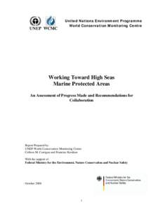 Oceanography / Marine protected area / International waters / World Conservation Monitoring Centre / Marine conservation / Marine spatial planning / World Database on Protected Areas / Biodiversity / Coral reef / Biology / Earth / Environment