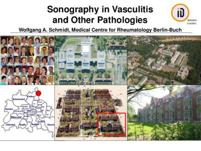 Sonography in Vasculitis and Other Pathologies Wolfgang A. Schmidt, Medical Centre for Rheumatology Berlin-Buch Agenda