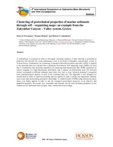 SUBMARINE MASS MOVEMENTS WITHIN MONTEREY CANYON: BENTHIC DISTURBANCE CONTROLS ON THE DISTRIBUTION OF CHEMOSYNTHETIC BIOLOGICAL