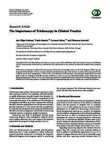 Hindawi Publishing Corporation Dermatology Research and Practice Volume 2013, Article ID[removed], 3 pages http://dx.doi.org[removed][removed]Research Article