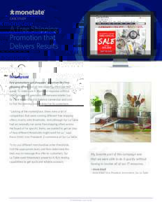 CASE STUDY  A Free Shipping Promotion that Delivers Results