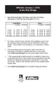 Axle / Transport / United States / Milford–Montague Toll Bridge / E-ZPass / Electronic toll collection / Transportation in the United States