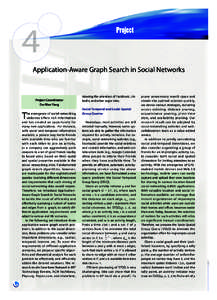 4  Project Application-Aware Graph Search in Social Networks