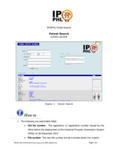 IPOPHIL Public Search  Patent Search USERS GUIDE  Figure 1: